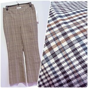 Carole Wren Plaid Stretch Slight Flare Pants – Size 14, NWT